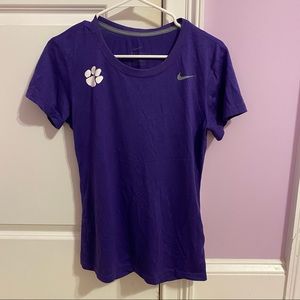 NIKE Purple DriFit Short Sleeve Shirt